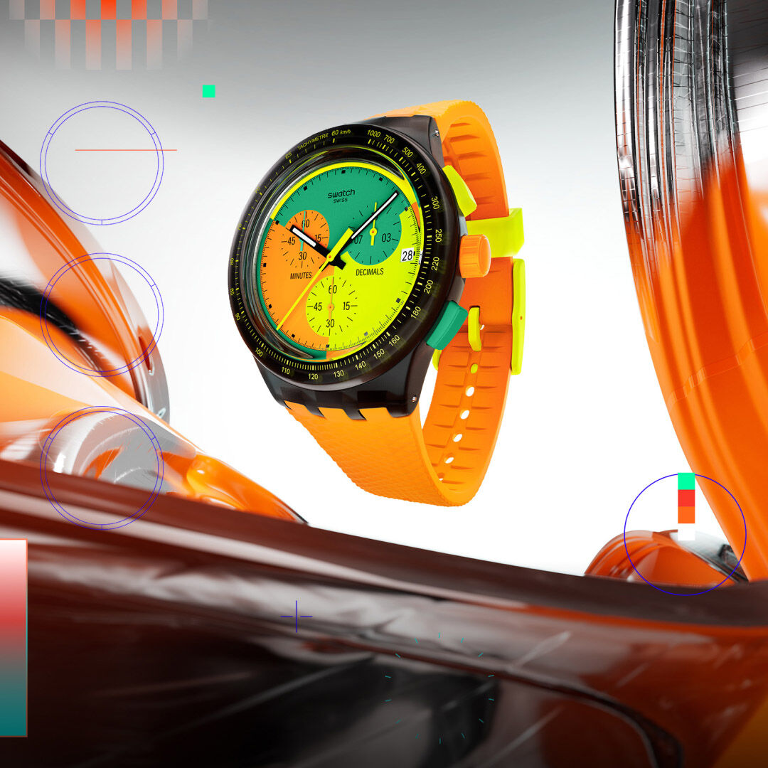 SWATCH NEON SIGNAL FLAG